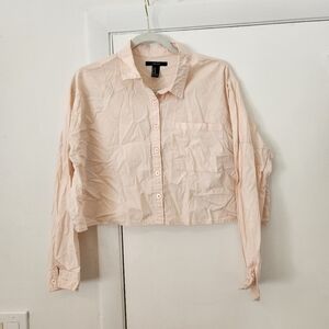 Forever 21 Light Pink Button Down Shirt